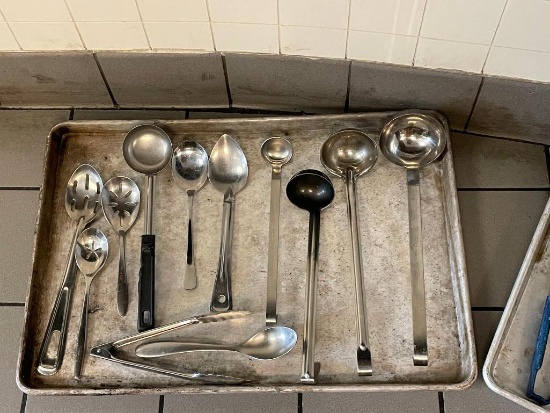 Tray of Misc. NSF Kitchen Utensils