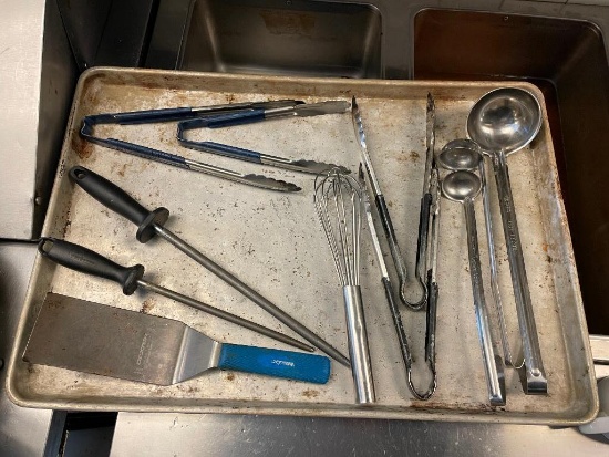 Tray of Misc. NSF Kitchen Utensils