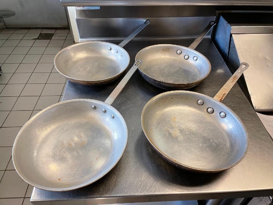 Four 10in Sautee Pans or Skillets