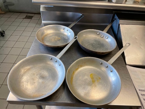 Four 10in Sautee Pans or Skillets