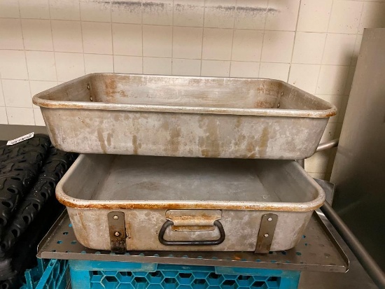 Two HD Large Full Size Pans w/ Handles
