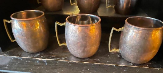 3 Copper Moscow Mule Mugs