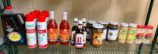 Sealed Food - Soy Sauce, Canola Oil, A1, Capers, Cocktail Onions, Sweet Chili Sauce, Greek Tahini