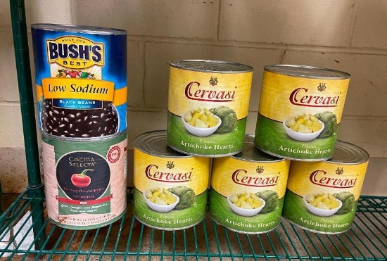 Sealed Food, Black Beans, Artichoke Hearts