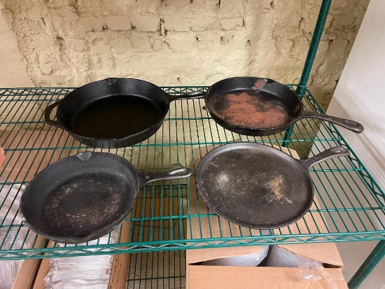 Four NSF Skillets / Fry Pans