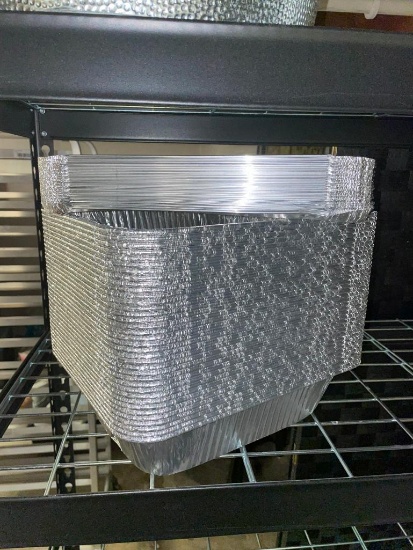Aluminum Foil Half Size Pans w/ Lids, Disposable