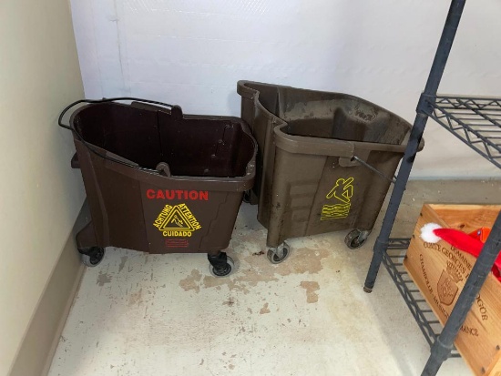 2 HD NSF Mop Buckets