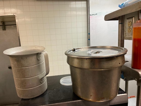 Soup Pan Insert, Aluminum Ingredient Pitcher