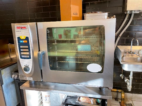 Rational Self Cooking Center 5 Senses Natural Gas Single Deck Combi Oven - 208/240V