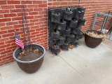 HD Styrofoam Planters and 2 Large Flower Pots
