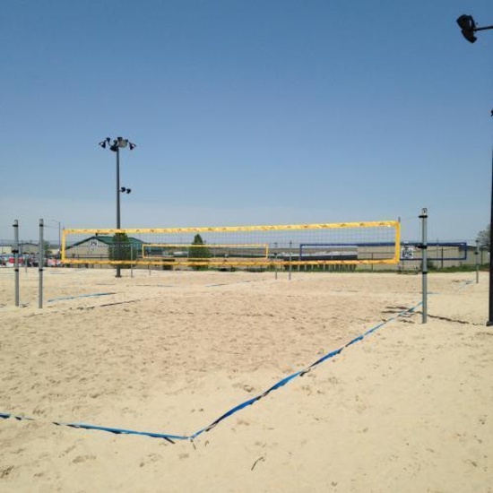 Outdoor Volleyball Court Net, Boundary Lines, Standards