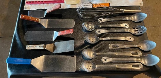 Group of NSF Serving Spoons and Spatulas