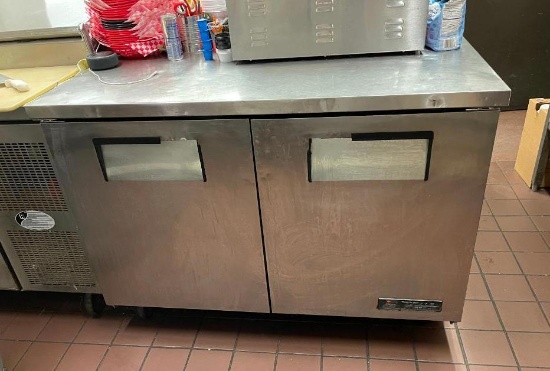 True Model TWT-48F 2-Door Worktop Freezer