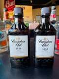 2 Sealed 750ml Canadian Club 1858 Blended Canadian Whiskey Bottles