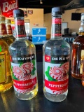2 Sealed De Kuyper Peppermint Schnapps 1 Liter Bottles