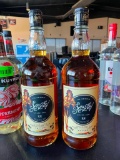 2 Sealed Sailor Jerry Spiced Rum 1 Liter Bottles, 92 Proof