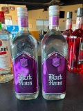 2 Sealed Black Haus Blackberry Schnapps Liqueur 1 Liter Bottles
