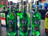 3 Sealed UV Apple Flavored Vodka 1 Liter Bottles