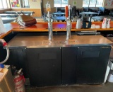 True TDD-3 Direct Draw Beer Dispenser 70in, 3 Keg Kegerator w/ 2 Tap Towers