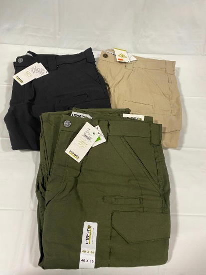 (3) First Tactical Pants Men's 40 in x 36 in