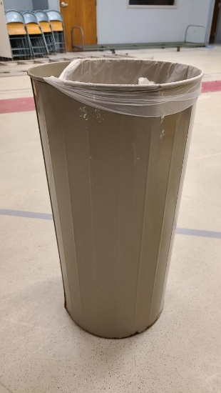 Vintage Metal Trash Can