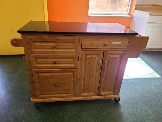 Portable Granite Top Kitchen Cabinet
