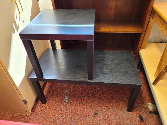 Two Particle Board Tables, Low Quality, Useful Tables