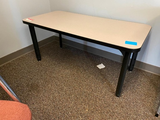 Classroom Table w/ Adjustable Height Legs, 48in x 24in