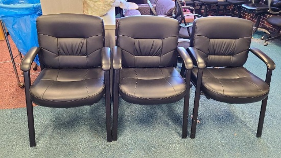 Three Matching Lobby Chairs