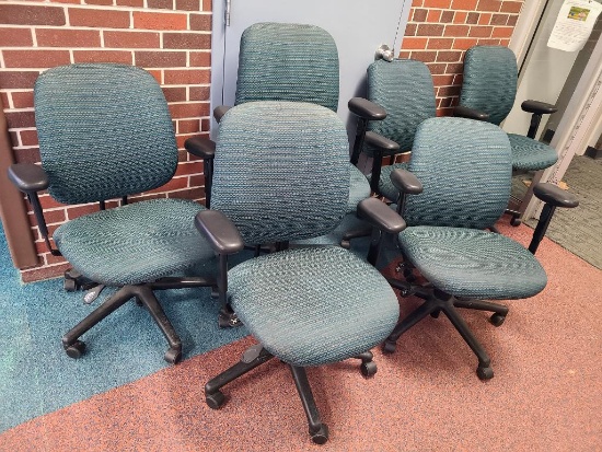 Six Matching Office Chairs