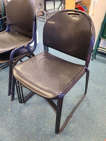 3 Matching Stack Chairs