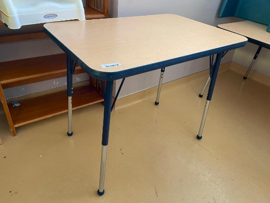 Laminate Top Classroom Table w/ Adjustable Height Legs