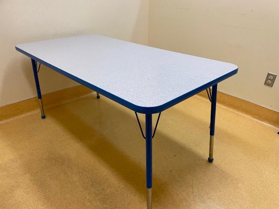 Laminate Top Classroom Table w/ Adjustable Height Legs