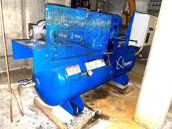 Quincy Climate Control Industrial Air Compressor Model QTS5QCB Mfg. 2014 w/ Air Dryer, Approx. 80