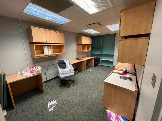 Matching Cabinets, Desks, Shelves - HD Commercial Grade, Buyer to Remove