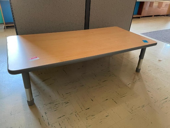 Laminate Top Classroom Table w/ Adjustable Height Legs