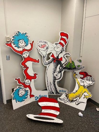 Dr Suess Cardboard Standees - Hat has Signatures in Marker - 2005