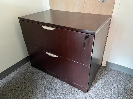 2 Drawer Lateral File Cabinet w/ Keys - 2015B