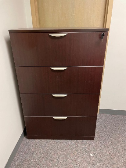 4 Drawer Lateral File Cabinet w/ Keys - 2013D