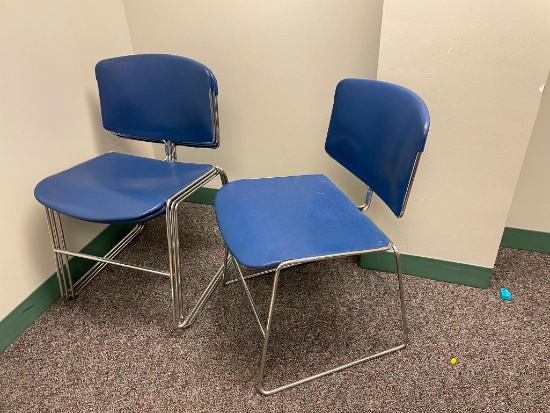 Lot of 4 Matching Stack Chairs, Sold 4 x's $, 2091 - Sold 4 x's High Bid