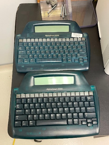 Lot of 2 AlphaSmart 3000 Word Processing Computers - 2093