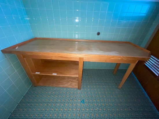 Custom Locker Room Table w/ Storage Means