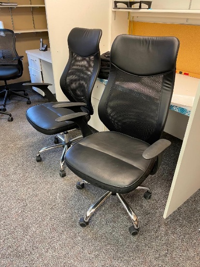Lot of 2 Matching Office Chairs, 2063 - Sold 2x$, 2x High Bid