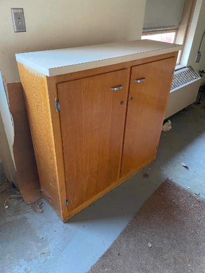 Wood Storage Cabinet
