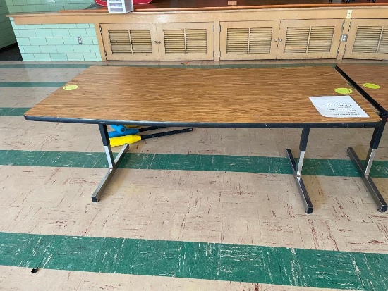 Laminate Top Classroom Table w/ Adjustable Height Legs