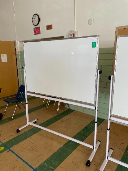 Mobile Dry Erase Board w/ Aluminum Frame & Mobile Stand, 60in x 48in Board