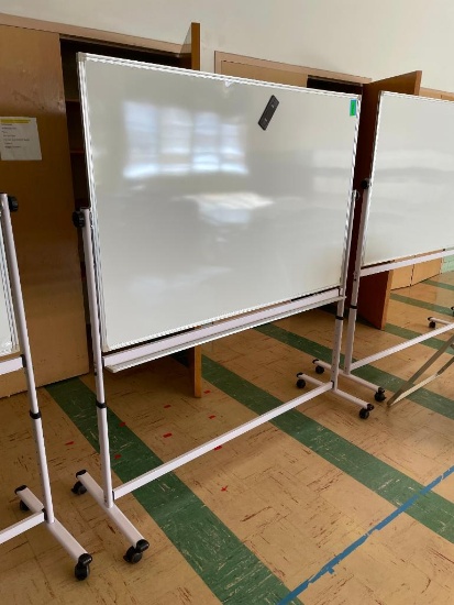 Mobile Dry Erase Board w/ Aluminum Frame & Mobile Stand, 60in x 48in Board