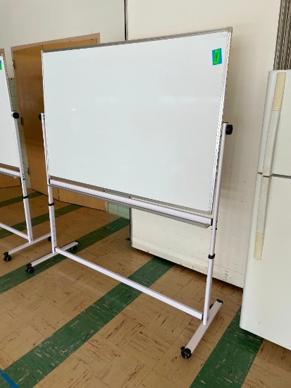 Mobile Dry Erase Board w/ Aluminum Frame & Mobile Stand, 60in x 48in Board
