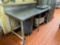 Stainless Steel Prep Table, NSF, Stationary w/ Back Splash, 72in x 32in x 36in
