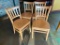Restaurant Chairs, Lot of 4, Solid Wood Chairs, Sold 4x$